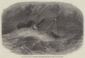 Royal Adelaide, Steam-Ship, matkalla Corkista Lontooseen